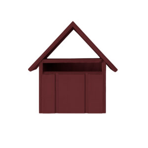 Red villa style mailbox